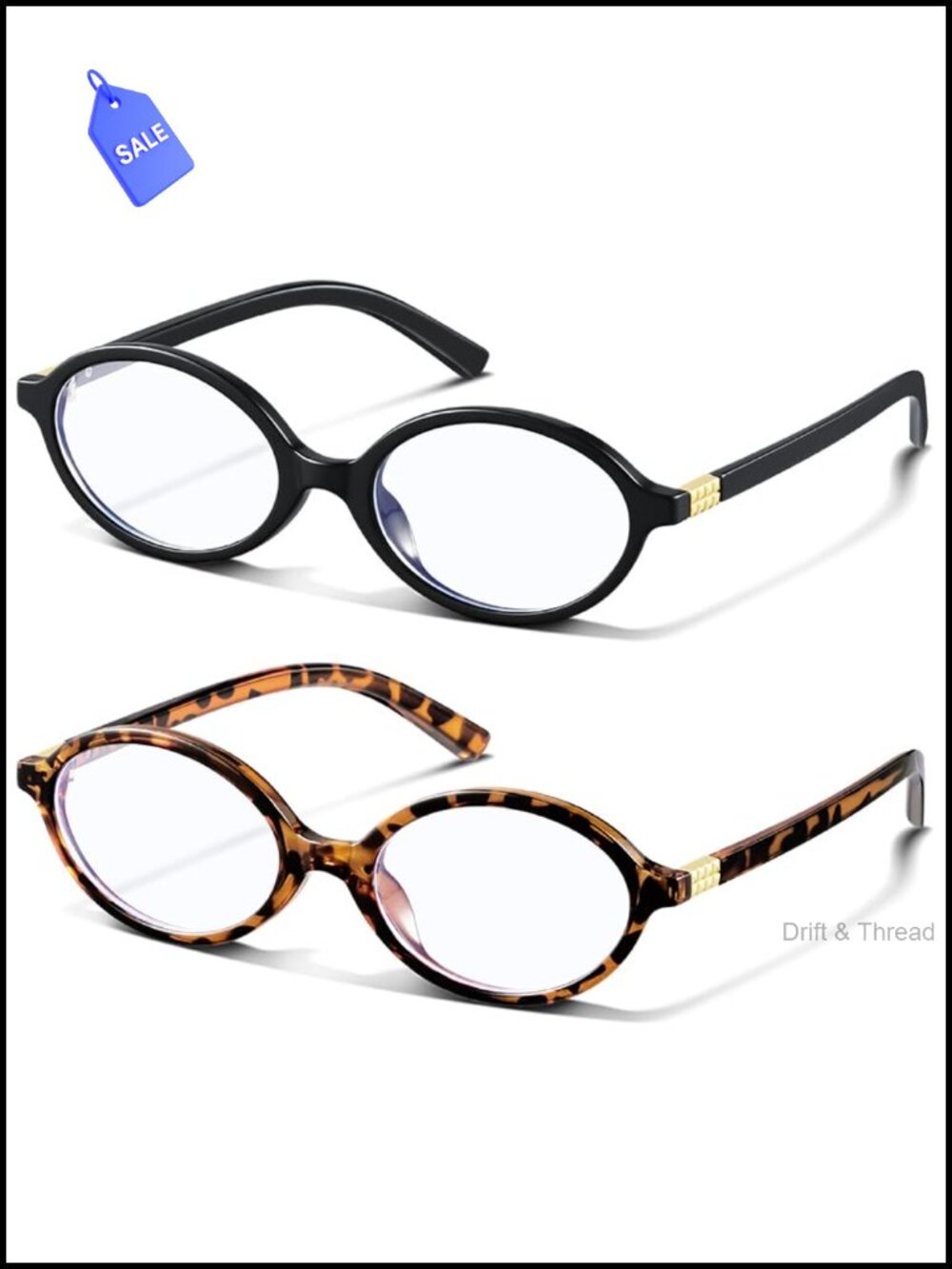 Round Blue Light Blocking Glasses Vintage Y2K Lightweight Eyeglasses Frame